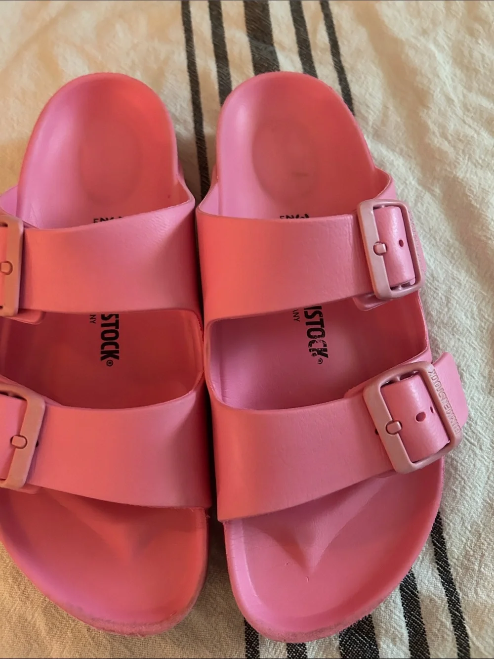 Birkenstock Kids Bubblegum Pink Two-Strap EVA Sandals